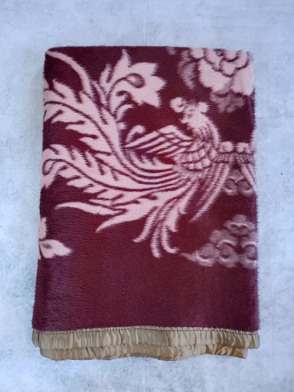 Vintage Floral Immigrant Blanket Twin